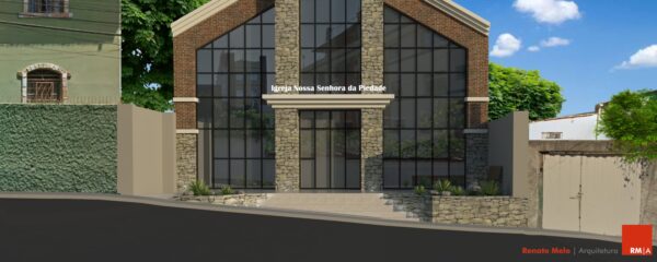 PROJETO DE IGREJA PROJETO RELIGIOSO ARQUITETURA RELIGIOSA FACHADA IGREJA