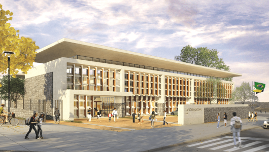 centro educacional projetado por renato melo arquitetura