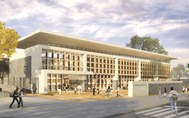 centro educacional projetado por renato melo arquitetura