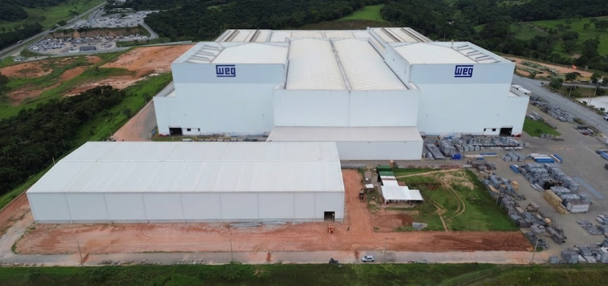 FOTO AÉREA GERAL DO COMPLEXO INDUSTRIAL DA WEG TRANSFORMADORES EM BETIM